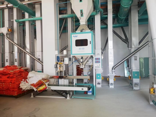 Scala d'imballaggio quantitativa elettronica per riso Sugar Feed Plastic Granules bianco