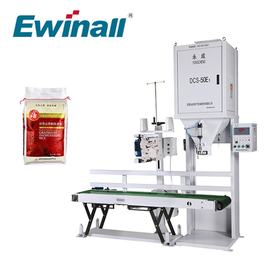 Macchina imballatrice DCS-50E1 Ewinall del riso facile di uso 25kg 50kg