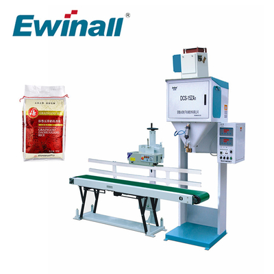 Piccola insacchettatrice dell'imballaggio del riso di Ewinall DCS-15ZA1 per Bean Sugar granulare 1kg 3kg 4kg 15kg