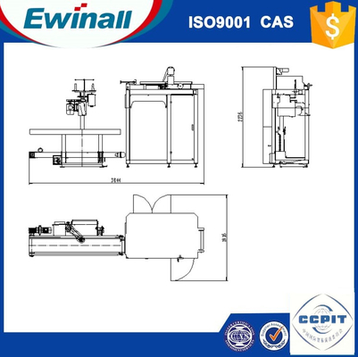 0.6MPa piccole borse automatiche di plastica/H 1m3/H dell'insacchettatrice 1500 per il prodotto chimico