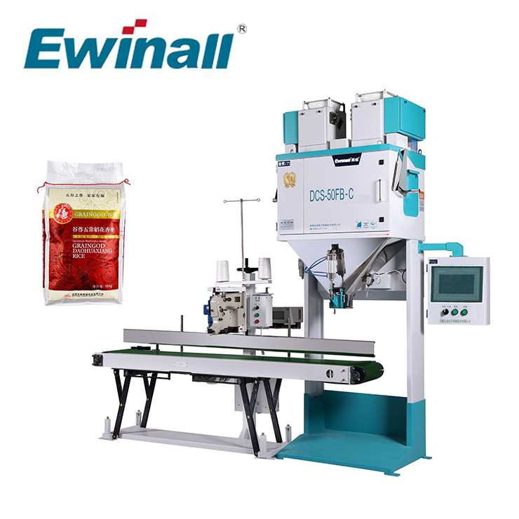 Macchina imballatrice 5kg 10kg 15kg 25kg del riso manuale automatico di Ewinall DCS-50FB-C