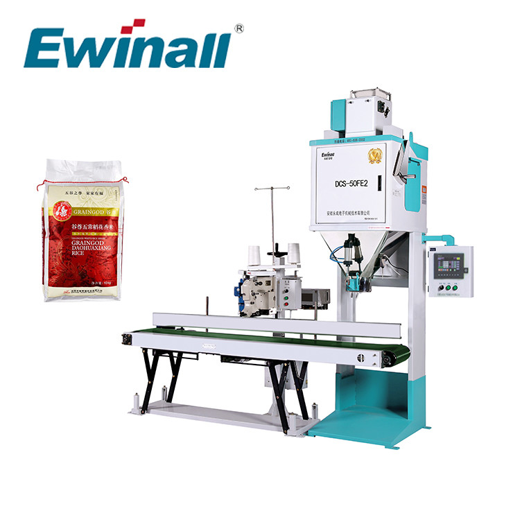 Grande CE automatico Bean Packing Scale Stable Sewing della macchina imballatrice del riso DCS-50FE2