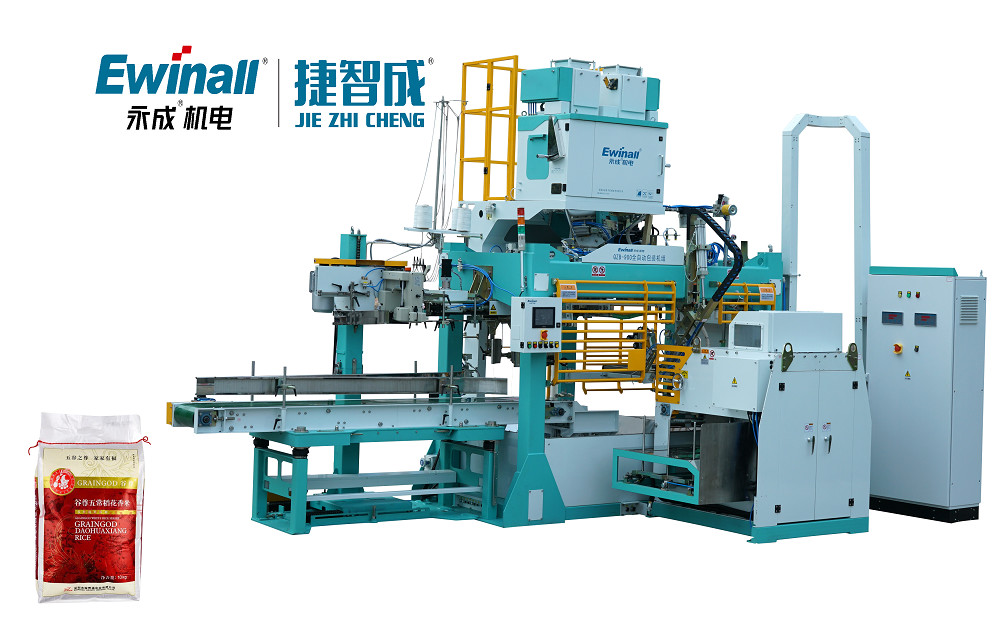 sistemi insaccanti completamente automatici EWINALL della macchina imballatrice della farina di 25kg 7KW trifasi