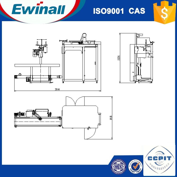 0.6MPa piccole borse automatiche di plastica/H 1m3/H dell'insacchettatrice 1500 per il prodotto chimico