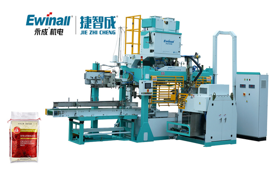 sistemi insaccanti completamente automatici EWINALL della macchina imballatrice della farina di 25kg 7KW trifasi